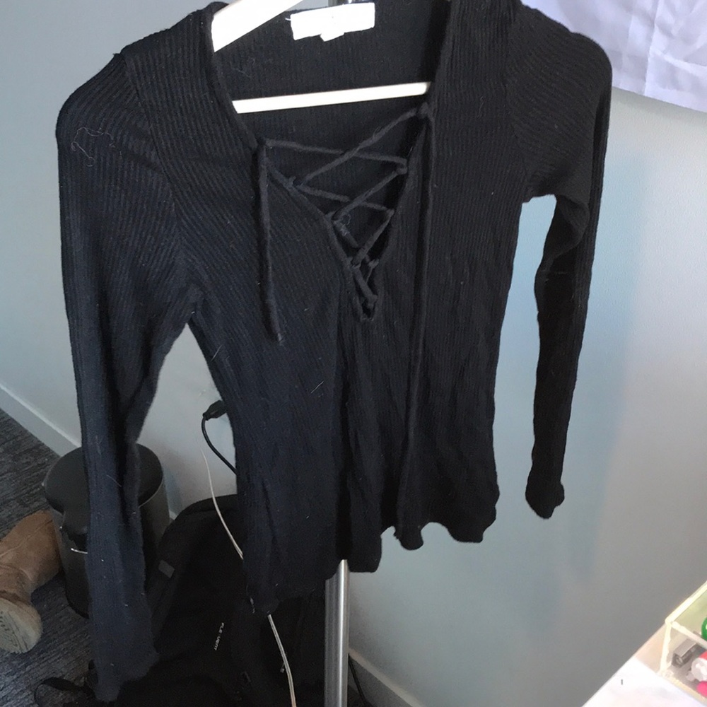 Urban outfitters lace up top